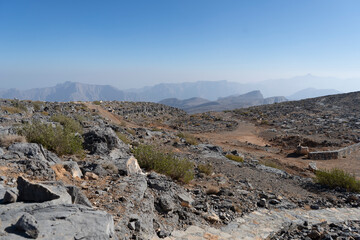 Fototapeta na wymiar Mountains in Jebel Jais