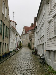 Fototapeta na wymiar Stavanger Old City Streets and Details Norway