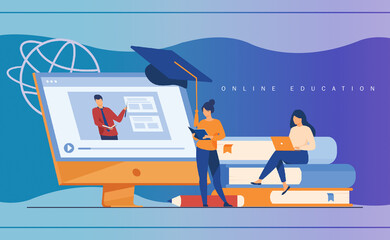 2d illustration abstract education concept