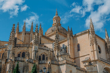 Fototapeta na wymiar Cathedral of Segovia, Spain, Europe. historical monument