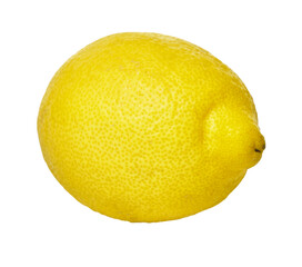  Single lemon fruit isolated on a white background