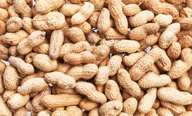  Bunch of peanuts with shell texture