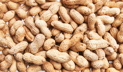  Bunch of peanuts with shell texture