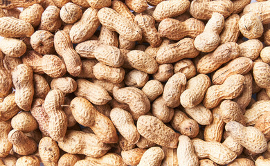  Bunch of peanuts with shell texture