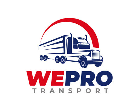 Truck Logo design. Logistics and Transport Logo design vector