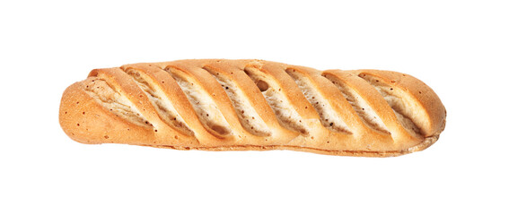  Loaf of bread isolated on a white background