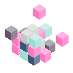 Effective business solution strategy and complex task cooperation as successful performance process vector illustration.