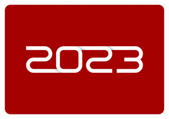 Year 2023 logo with shadow effect