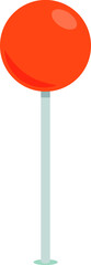 Illustration of a simple orange map pin