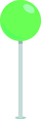 Illustration of a simple light green map pin