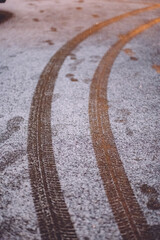 track on snow