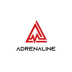 Creative Adrenaline Circle Logo - Letter A Logo Vector