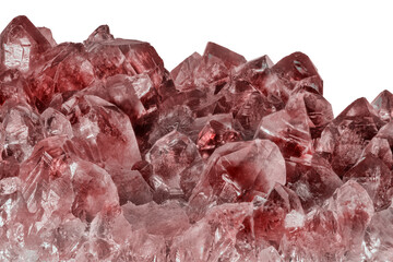 ruby with red dark large isolated crystals