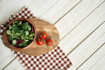 salad plate ingredients fresh food vegetables kitchen