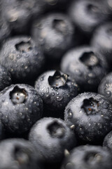 blueberries with bokeh