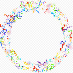 ribbon spiral confetti carnival color shine gift