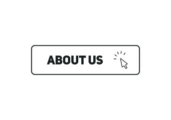 About us text web button| web template sign icon label | colorful web template 