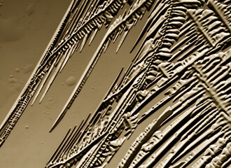 Drawings of ice on glass. Background