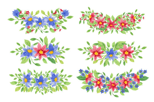 Flowers Arrangement Watercolor