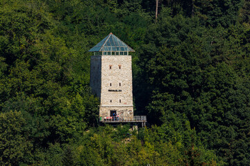 The black tower of the city of Brasov in Romania