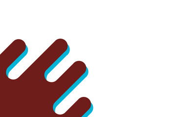 Abstract light blue and dark red background with copy space