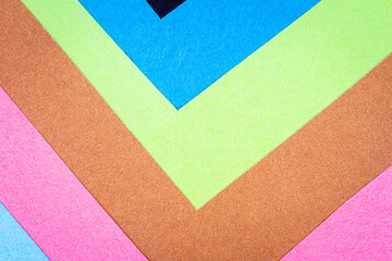 Multicolor background from a paper of different colors
