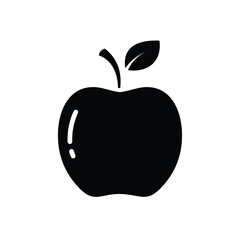 vector apple icon in flat style