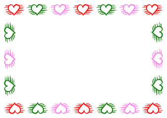 F_a3H_색연필 하트_크리스마스