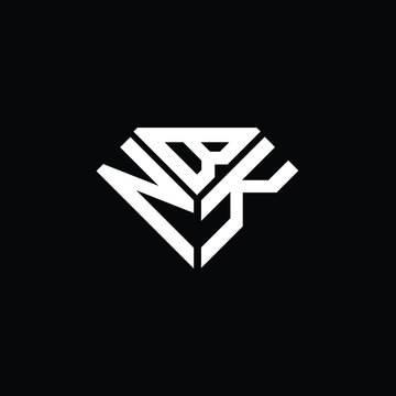 NBK letter logo creative design. NBK unique design
