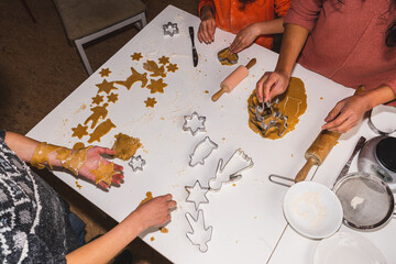 gingerbread baking for Christmas