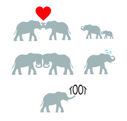 elephant and heart