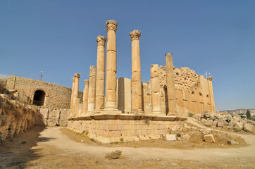 Temple of Dzeus in Jerash, Jordan