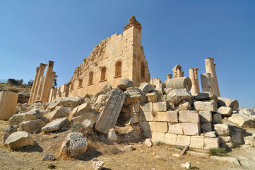 Temple of Dzeus in Jerash, Jordan
