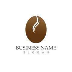 coffee bean icon vector