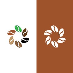 coffee bean icon vector