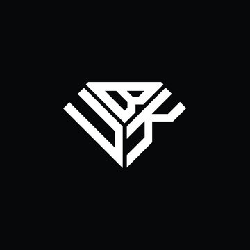 UBK letter logo creative design. UBK unique design
