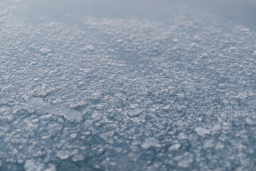 Texture surface at the bottom of the salt pan