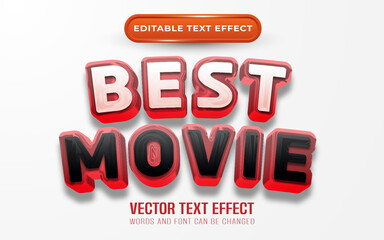Best movie editable text effect