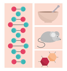 dna genetic icons
