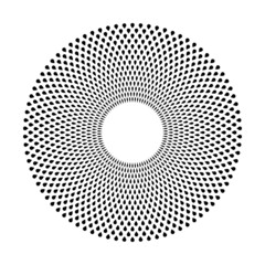 Abstract circle dots pattern. Round design element.