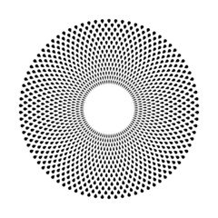 Abstract circle dots pattern. Round design element.