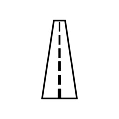 road icon, way vector, drive illustration