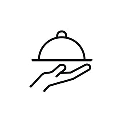 food delivery service symbol. editable icon collection of online services. simple and minimalist icons for a website or mobile app interface of food business.