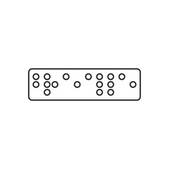 braille icon, reading vector, disability illustration