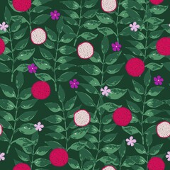 seamless pattern with pitohaia