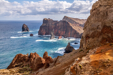Wild rock formation from Ponta do Rosto Viewpoint