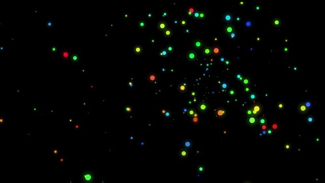 Sparkling glitter flying 3d dust particles background render