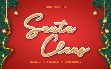 Merry Christmas and Happy New Year text effect