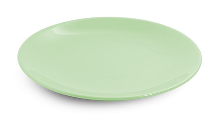 empty plate isolated on white background