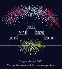 Happy new year 2022 on your win